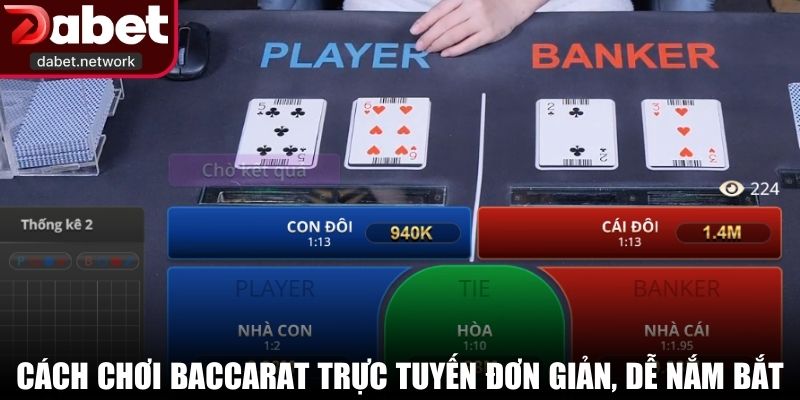 Cách chơi baccarat trực tuyến đơn giản, dễ nắm bắt