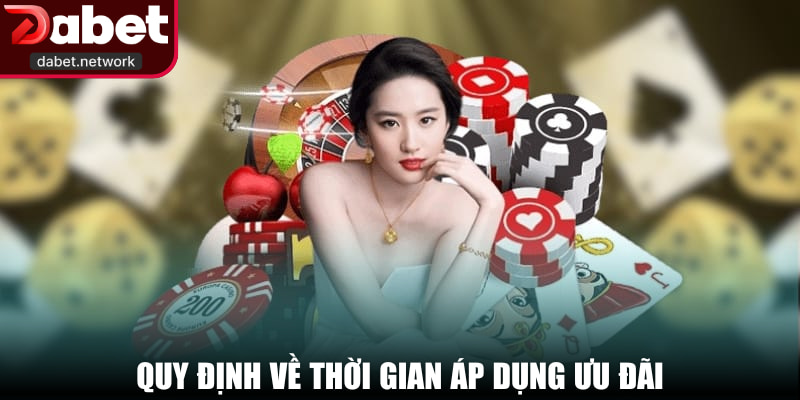 Quy định về thời gian áp dụng ưu đãi
